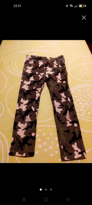 Leggings camuflaje 5-6 años