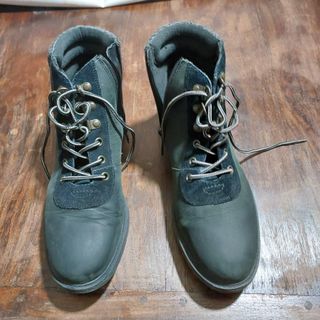 Polacchini donna nero/verde oliva