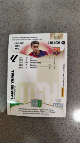 Cromo Lamine Yamal FC Barcelona EA Sports