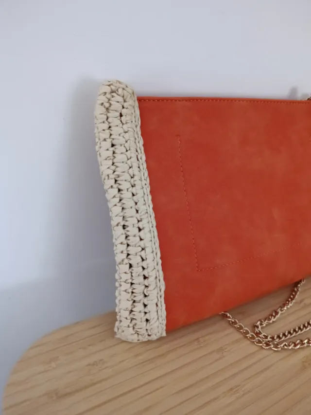 Bolso Parfois Naranja y Beige