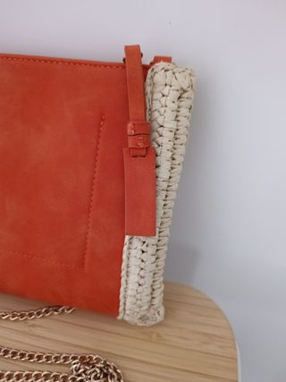 Bolso Parfois Naranja y Beige