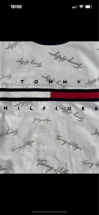 T-shirt Tommy Hilfiger bianca con logo