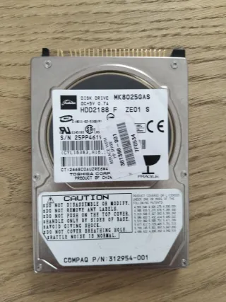 Disco Duro Toshiba MK8025GAS 80GB IDE