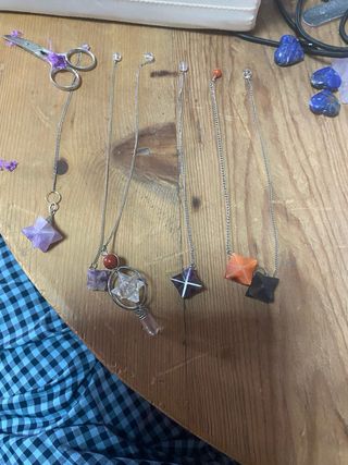 5 Péndulos de Piedras Preciosas