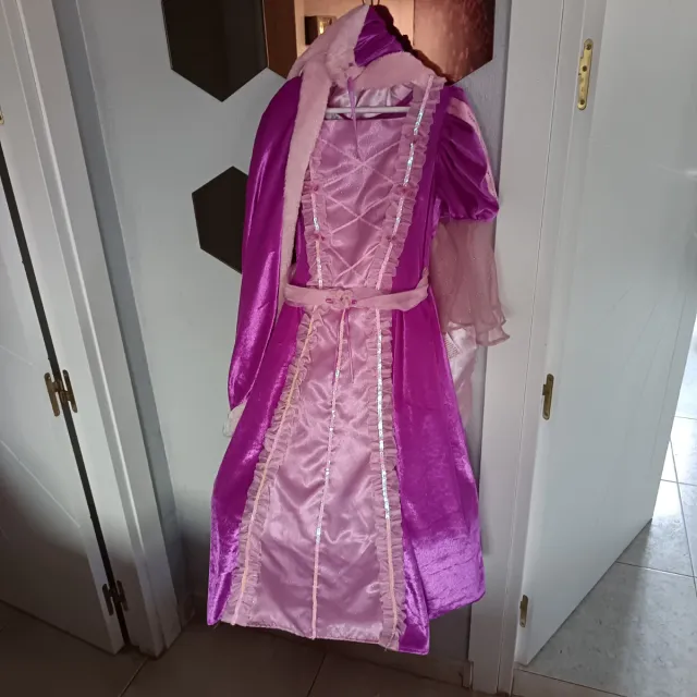 Vestido niña rapuncel 7-8 años