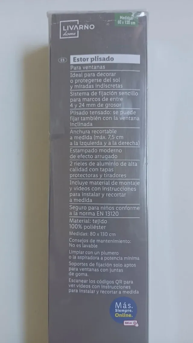 2 Estores plisados Livarno sin estrenar