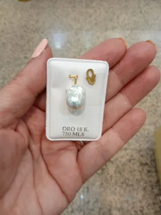 Colgante Perla Barroca Oro 18K 750 MLS