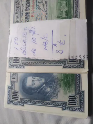 100 Billetes 100 Pesetas 1925 España