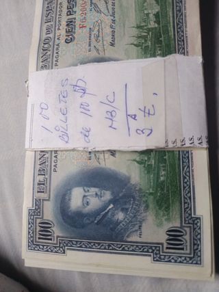 100 Billetes 100 Pesetas 1925 España