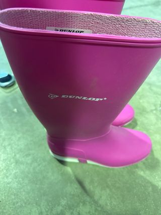 Botas de Agua Dunlop Unisex Niños Rosa 
