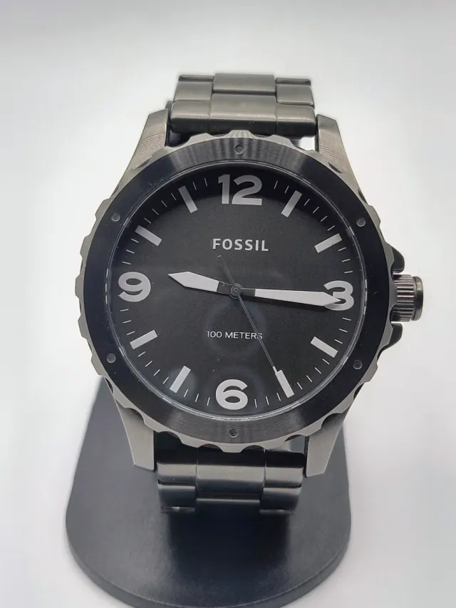 Reloj Fossil Negro y Plateado