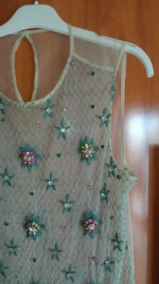 Top pedrería Zara Talla L