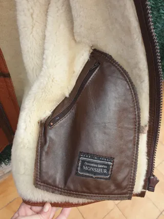 Chaqueta de piel y borrego, Jacques Jekel.