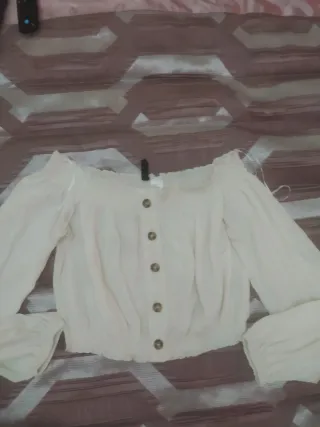 Blusa Beige Hombros Descubiertos
