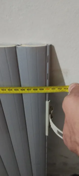 Persiana de Aluminio Gris