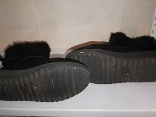 Stivali neri da donna con pelliccia