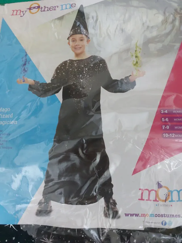 Disfraz Mago Niño Talla 3-4 Años