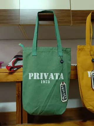 Bolsa Privata verde con cremallera