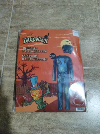 Disfraz esqueleto Halloween infantil. 6-8 años