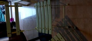 Mesa y Sillas Plegables Madera y Metal
