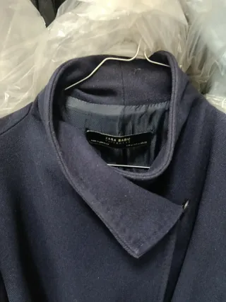 Abrigo Zara Azul Talla M