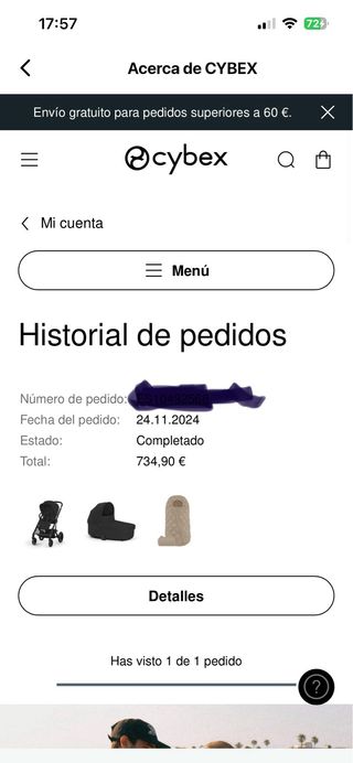 Carrito Bebé Cybex Balios S Lux Negro