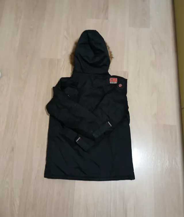 Abrigo Geographical Norway 14 Años Negro