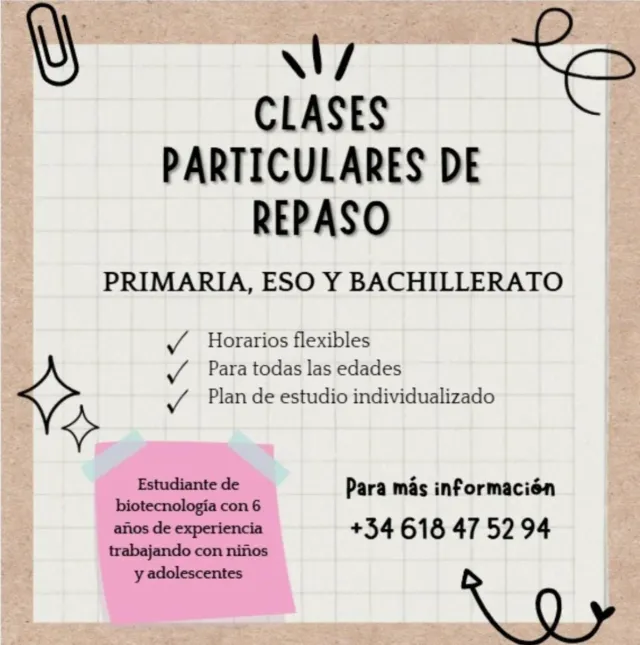 Clases particulares de repaso