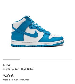 Nike Dunk High Retro Zapatillas Azul/Blanco