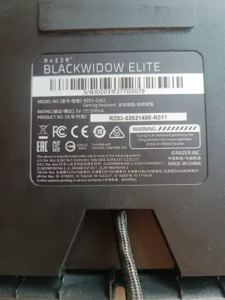 Teclado Gamer Razer Blackwidow Elite Negro