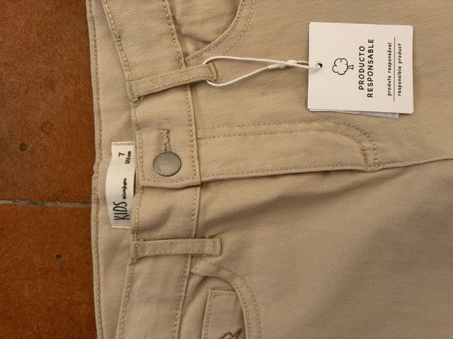 Pantalón niño vaquero crudo sin estrenar