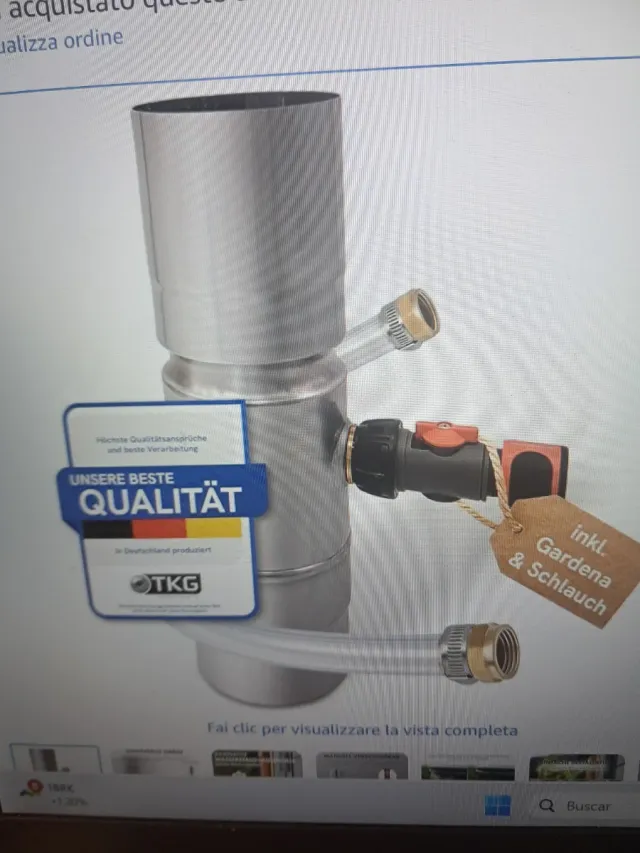 Raccoglitore acqua piovana 100mm