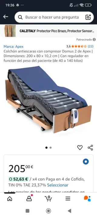 Colchón antiescaras Apex Domus 2