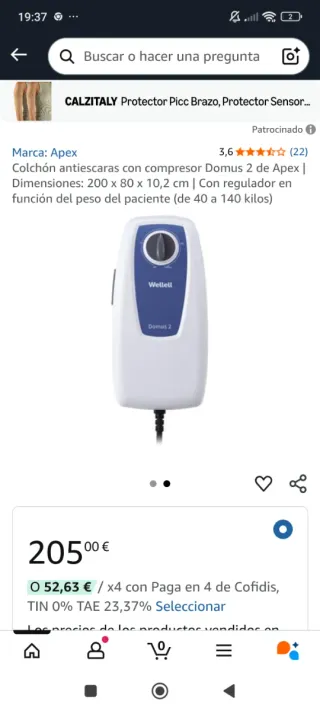 Colchón antiescaras Apex Domus 2