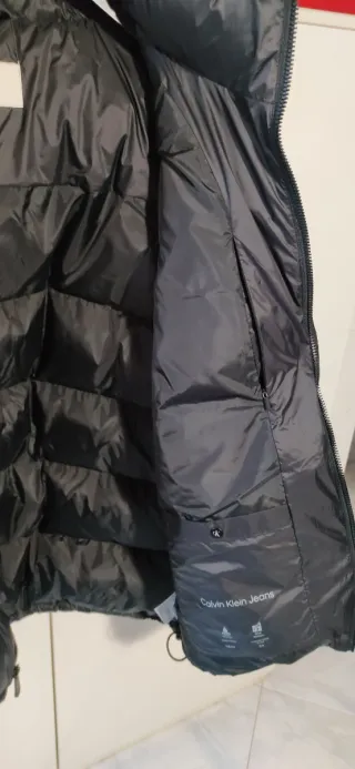 Piumino Calvin Klein Uomo Nero Taglia XL. Nuovo
