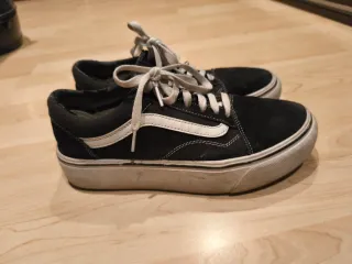 Zapatillas Vans plataforma negras