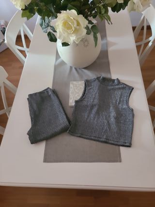 Conjunto  pantalon Mango Teen Navidad Talla XS