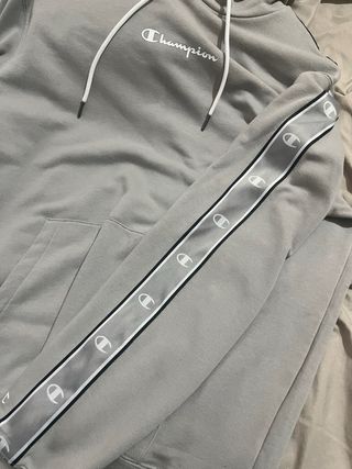 Sudadera Champion Gris con Logo