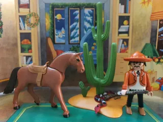 Playmobil Western: Caballo, Vaquero y Serpiente