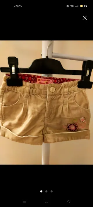 Pantalones cortos bebé 18 meses