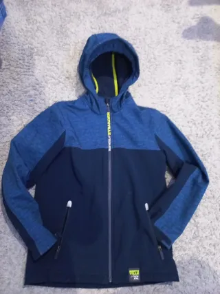 Giacca impermeabile blu