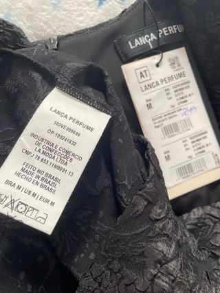 Vestido Lanca Perfume Negro Talla 38