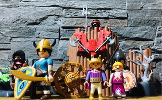 playmobil fortaleza vikinga, vikingos 