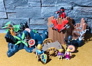 playmobil fortaleza vikinga, vikingos 