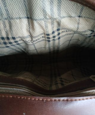 Bolso vintage piel marrón