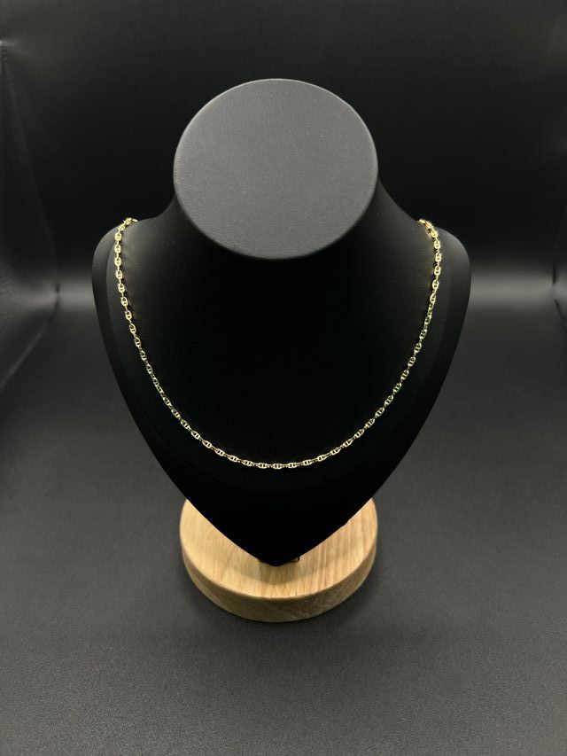 Catena in oro doppio forzato 18 carati 8,14 gr.