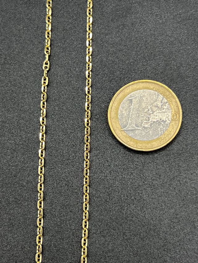 Catena in oro doppio forzato 18 carati 8,14 gr.