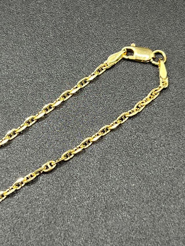 Catena in oro doppio forzato 18 carati 8,14 gr.