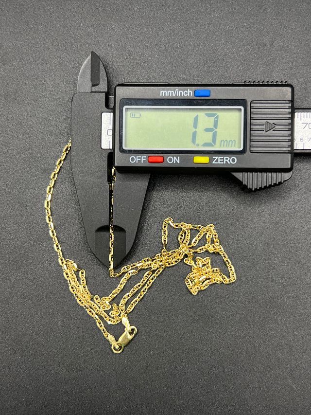 Catena in oro doppio forzato 18 carati 8,14 gr.