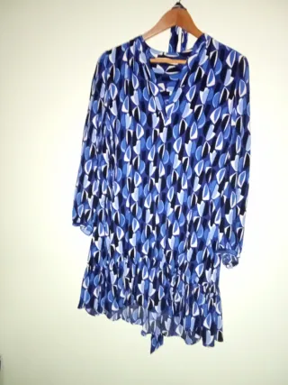 Vestido estampado estilo Charleston